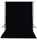 8x12 Feet Background / Backdrop for Photography, TV or Video Production, Reflector, Curtain, Black Color